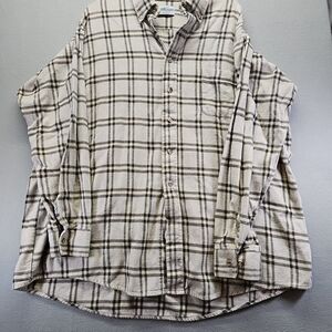 Clear Creek Men's Plaid Button-Up Shirt Size XL